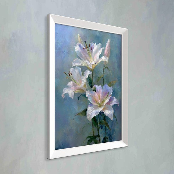 Tlačený obraz s rámom 56x75 cm Lilies – Styler-image-3