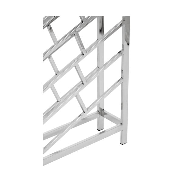 Kovový regál na víno v lesklo striebornej farbe na 24 fliaš Barolo – Premier Housewares-image-3