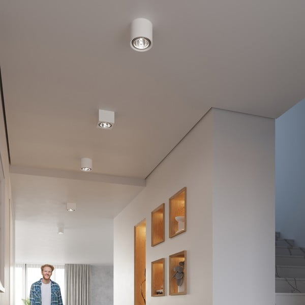 Biele bodové svietidlo ø 14,5 cm Roxa – Sollux-image-1