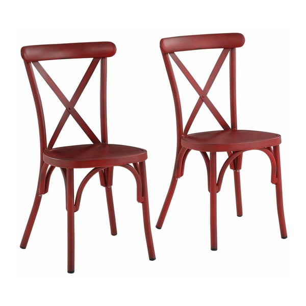 Sada 2 červených bukových stoličiek Støraa Lancier