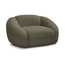 Zelené kreslo z textílie bouclé Tina – Bobochic Paris