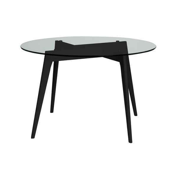 Okrúhly jedálenský stôl s čiernymi nohami Marckeric Janis, ⌀ 120 cm