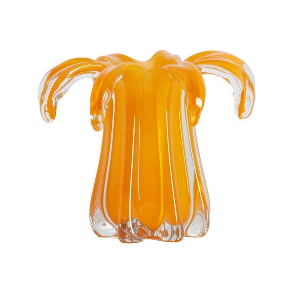Oranžová sklenená váza (výška  17 cm) Avenia – Light & Living