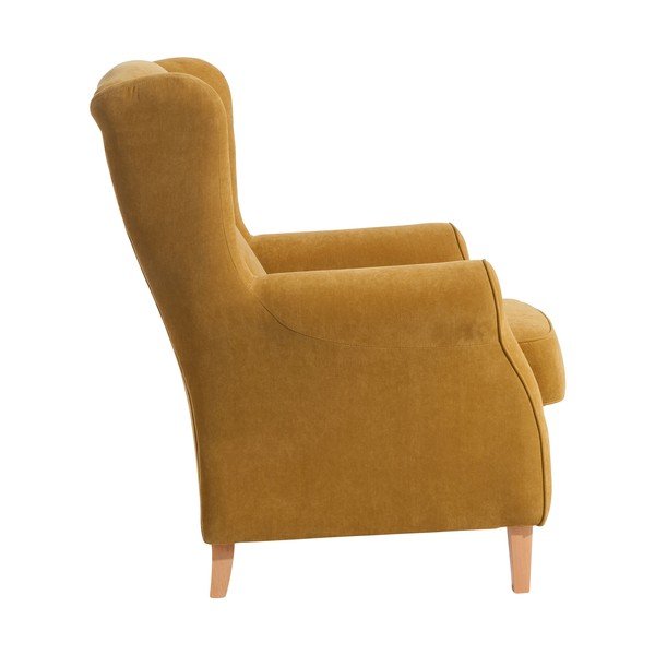 Kukuricovožlté kreslo Max Winzer Lorris-image-3