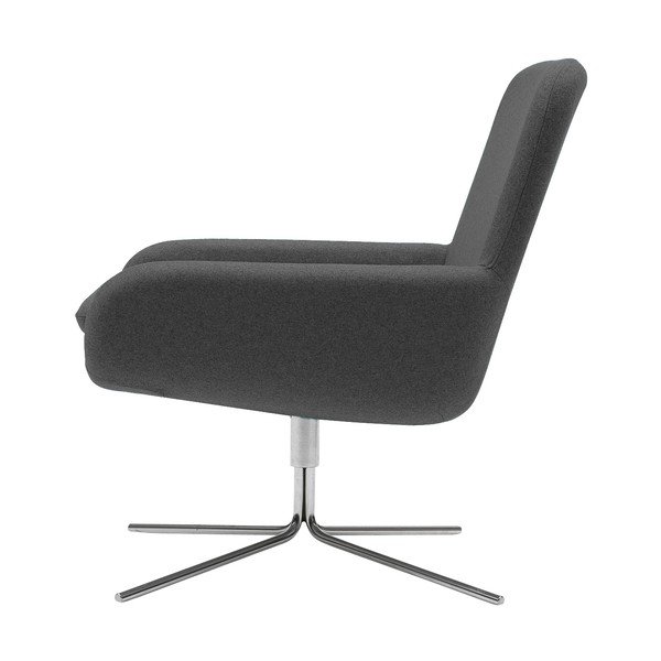 Antracitovosivé otočné kreslo Softline Coco Swivel-image-3