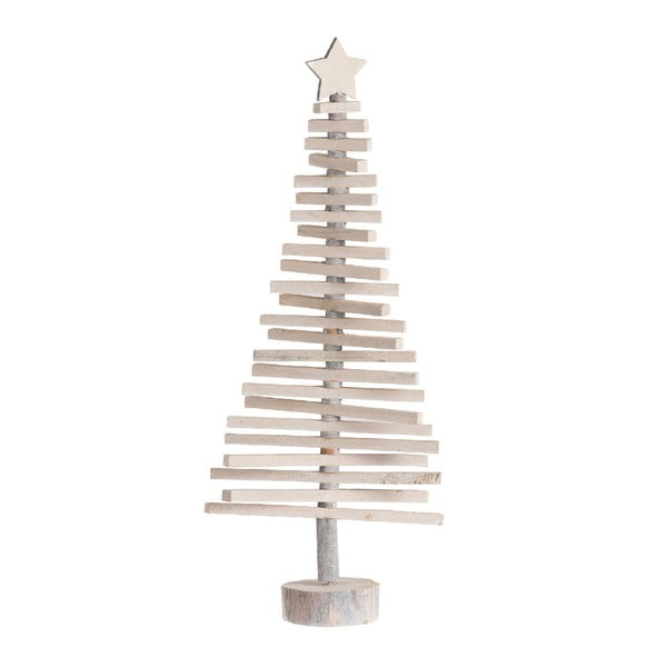 Vianočná dekorácia drevený stromček J-Line, výška 70 cm