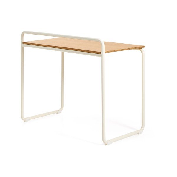 Detský písací stôl s doskou v dekore jaseňového dreva 45x82 cm Tinn – Kave Home-image-3