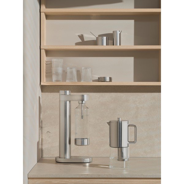Výrobník sódy z nehrdzavejúcej ocele v striebornej farbe Brus – Stelton-image-1