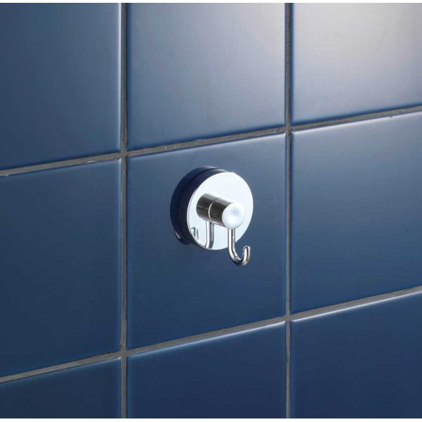 Samodržiace plastové háčiky v súprave 2 ks v lesklej striebornej farbe Vacuum-Loc – Wenko-image-2