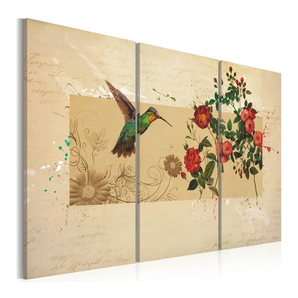 Viacdielny obraz na plátne Bimago Hummingbird, 80 x 120 cm