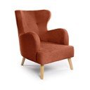 Kreslo ušiak v tehlovej farbe Noemye – Bonami Selection