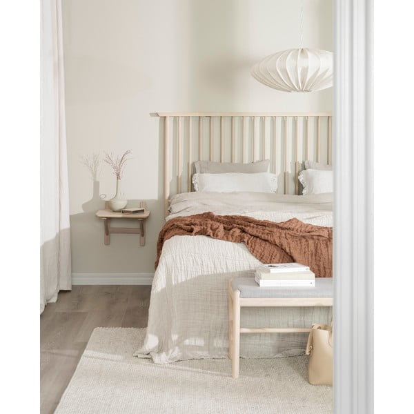 Čelo postele z dubového dreva v prírodnej farbe 194x84 cm Riggins - Rowico-image-1
