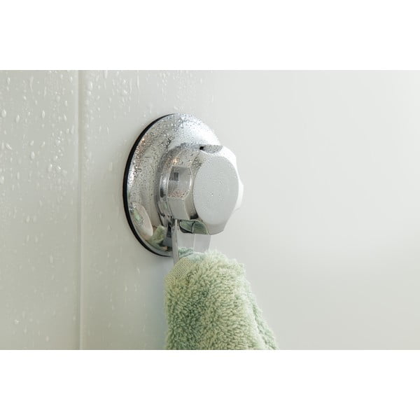 Plastové háčiky v súprave 4 ks bez vŕtania v striebornej farbe Bestlock – Compactor-image-4