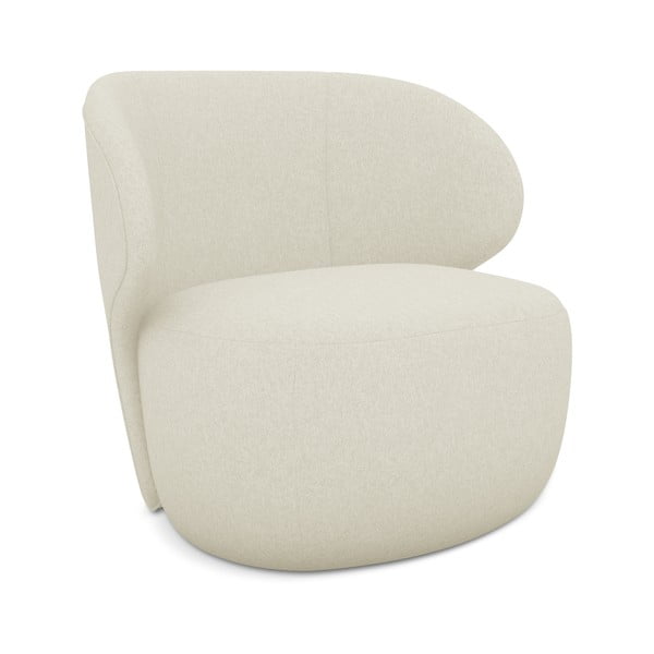 Krémovobiele kreslo Kama – Makamii