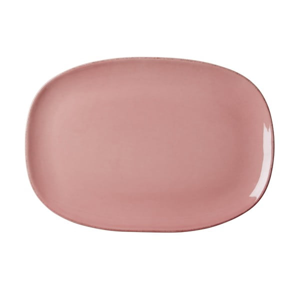 Keramický tanier Oval Pink