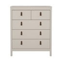 Sivobéžová komoda 82x99x38 cm Madrid – Tvilum