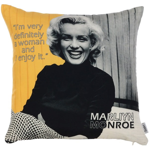 Obliečka na vankúš Mike & Co. NEW YORK Marilyn Quote, 43 × 43 cm