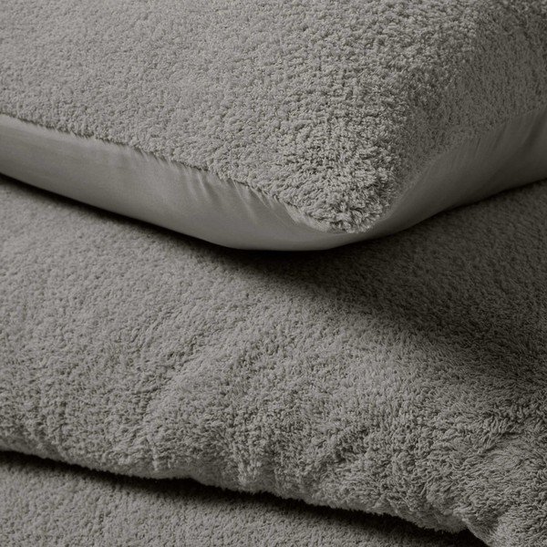 Antracitové obliečky na dvojlôžko/predĺžené z mikroplyšu 240x220 cm Helena – douceur d'intérieur-image-2