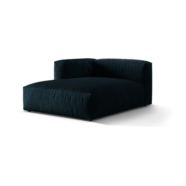 Tmavomodrý zamatový modul pohovky (ľavý roh) Martina – Micadoni -image-1