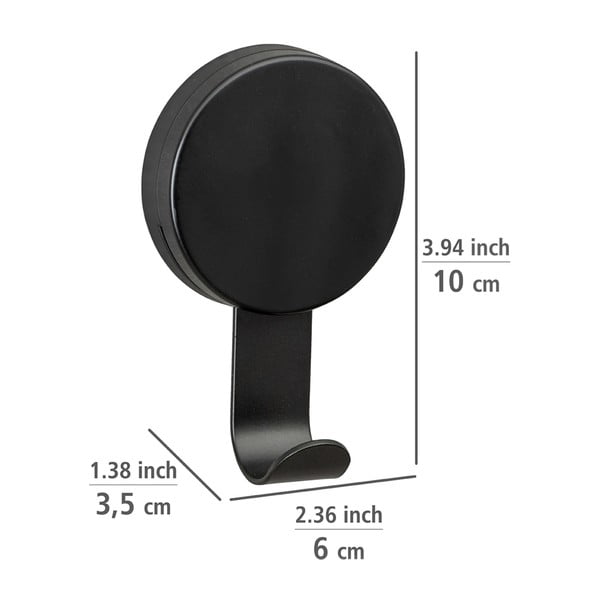 Súprava 2 čiernych háčikov na uterák Wenko Pavia-image-2