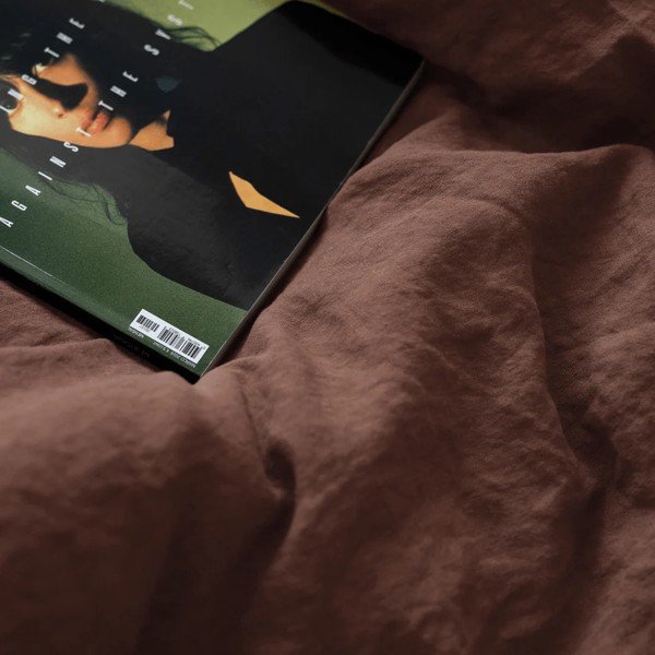 Ľanová obliečka na vankúš 50x60 cm Chocolate – Linen Tales-image-1