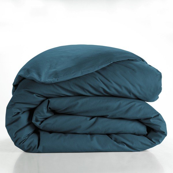 Bavlnená obliečka na perinu na dvojlôžko/predĺžená v petrolejovej farbe 240x220 cm Lina – douceur d'intérieur