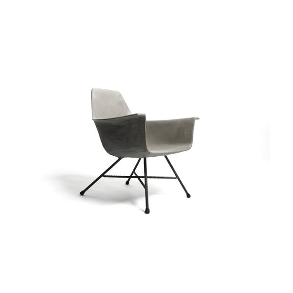 Nízke betónové kreslo Lyon Béton Hauteville-image-2