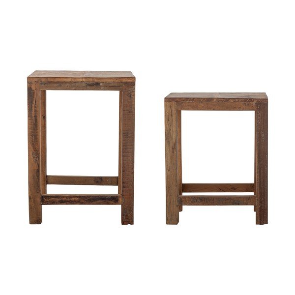 Odkladacie stolíky v súprave 2 ks z recyklovaného dreva 40x36 cm Galen – Bloomingville-image-4