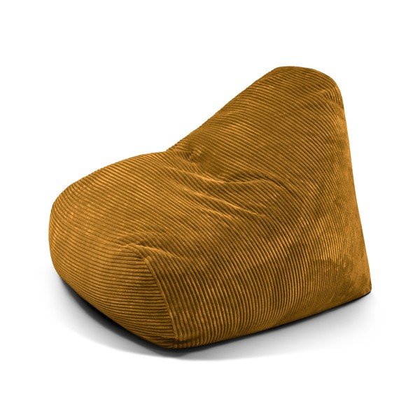 Menčestrový sedací vak v horčicovej farbe Snug 100 – SLOWDOWN