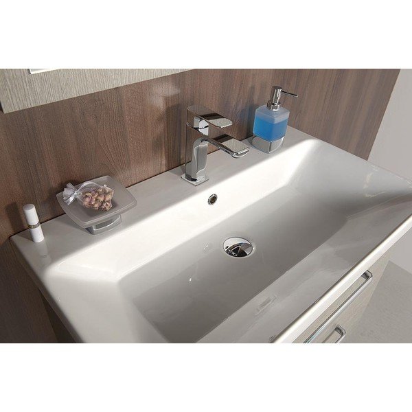 Stojančeková umývadlová batéria v lesklej striebornej farbe Spy – Sapho-image-3