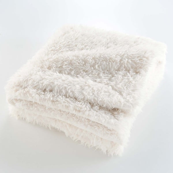 Krémová deka z umelej kožušiny 220x240 cm Mouton – douceur d'intérieur