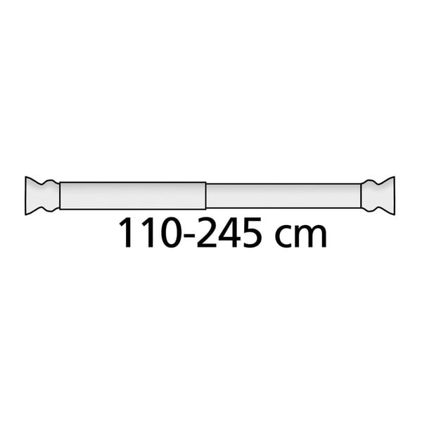 Biela tyč na sprchový záves 110 - 245 cm – Wenko-image-2