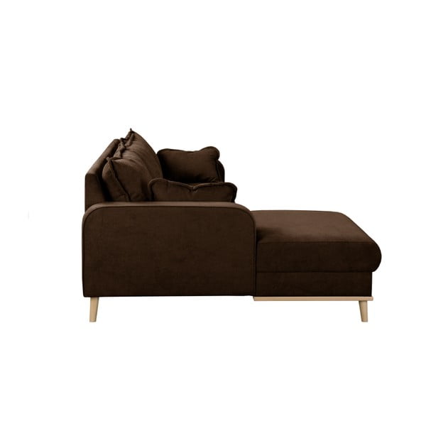 Tmavohnedá rohová pohovka (ľavý roh) Beata - Ropez-image-4