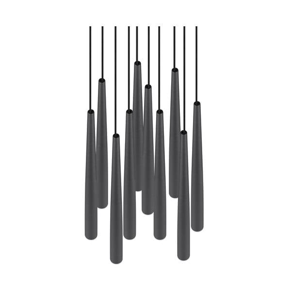 Čierne LED závesné svietidlo ø 30 cm Cala – Trio Select-image-2