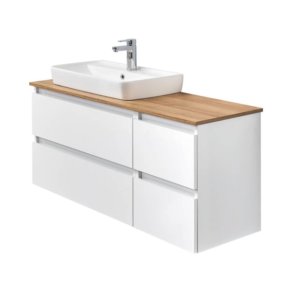 Biela závesná skrinka bez umývadla 110x53 cm Set 360 - Pelipal-image-2