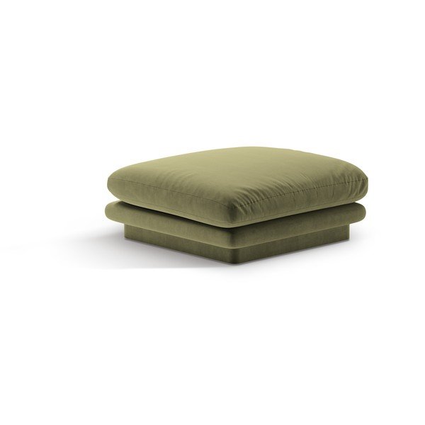 Svetlozelená zamatová podnožka Torino – Micadoni 