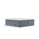 Tmavosivá boxspring posteľ s úložným priestorom/bez čela 160x200 cm Juniper – Maison de Rêve
