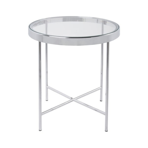 Biely príručný stolík Leitmotiv Smooth, 42,5 × 46 cm
