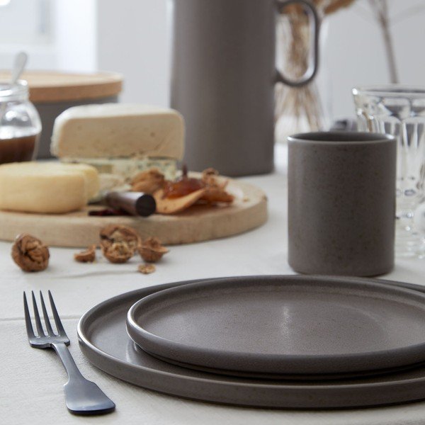Hnedý tanier z kameniny ø 27 cm Redonda – Costa Nova-image-1