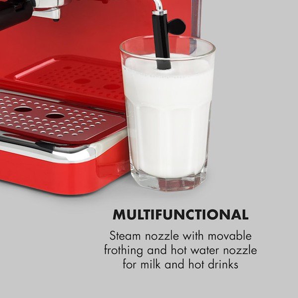 Červený kávovar Klarstein Espressionata Gusto-image-4