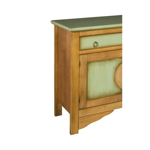 Zeleno-hnedá komoda Crido Consulting Credenza-image-3