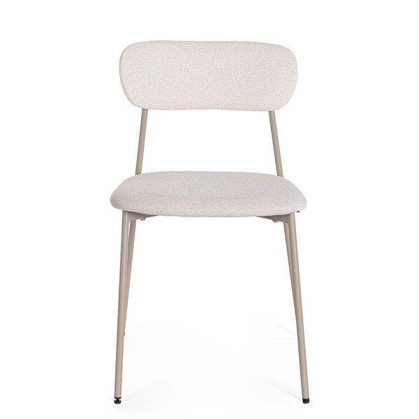 Taupe čalúnená jedálenská stolička Inka – Yes Everyday-image-2