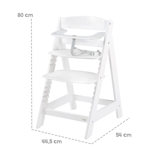 Biela jedálenská stolička Luxe – Roba-image-3