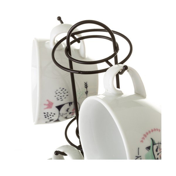 Sada 4 porcelánových hrnčekov Unimasa Boho, 160 ml-image-3