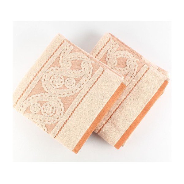 Sada 2 uterákov Hurrem Salmon, 50x90 cm