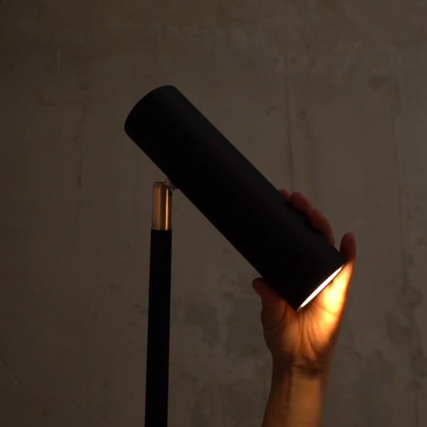 Čierna stojacia lampa SULION Milan, výška 150 cm-image-2