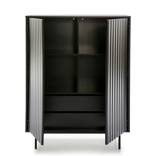 Čierna vysoká komoda 97x130 cm Sierra - Teulat-image-2