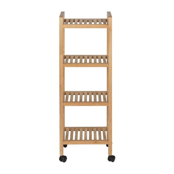 Kúpeľňový regál z orechového dreva v prírodnej farbe 35x97 cm Norway – Wenko-image-2