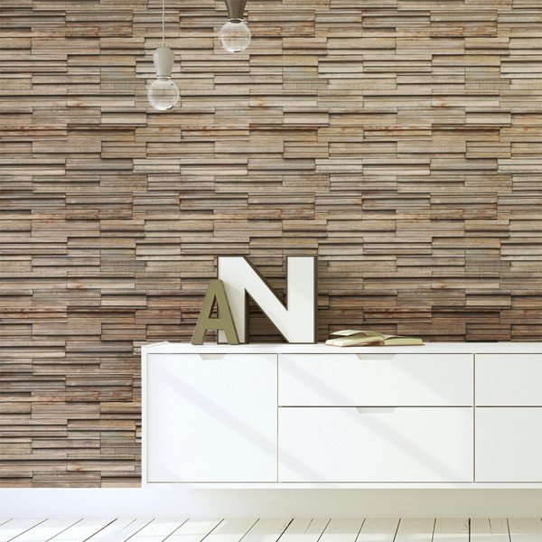 Nástenná samolepka Ambiance Arcachon Wood Veneer, 40 × 40 cm-image-3
