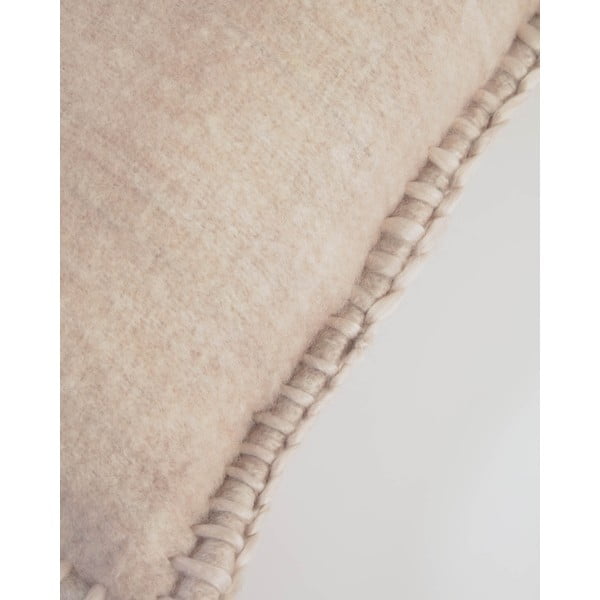 Obliečka na vankúš s prímesou vlny 30x50 cm Augustina – Kave Home-image-3